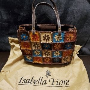 Isabella Fiore Suede and Leather Purse